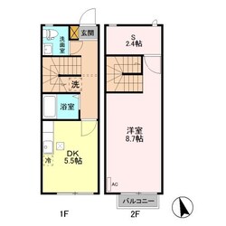 フレックス西城南 Ａの物件間取画像